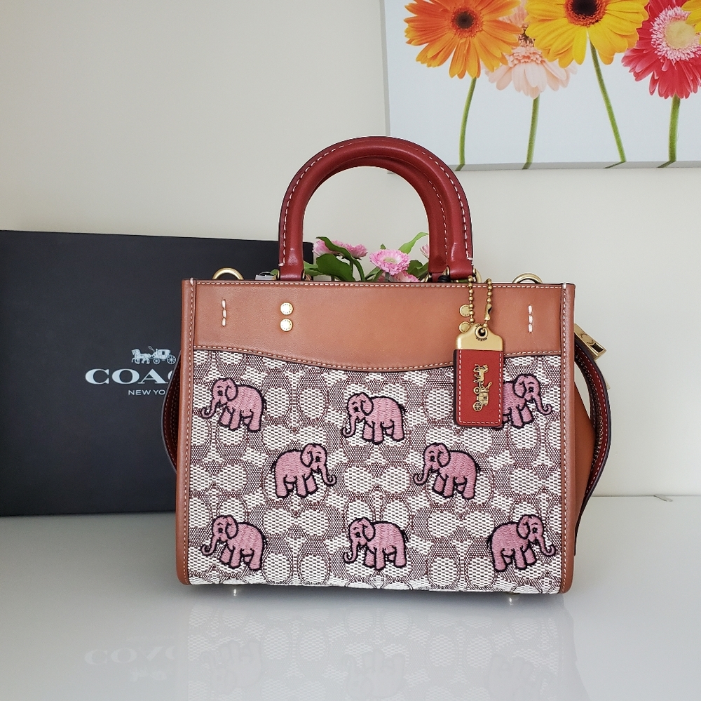 Coach Rogue 25 with Embroidered Elephant